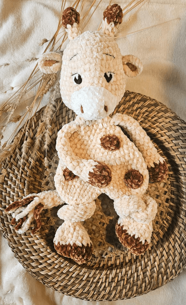 Doudou plat Girafe