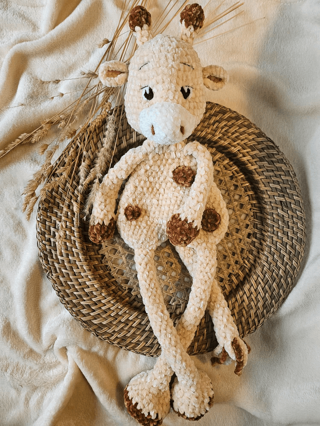 Doudou plat Girafe